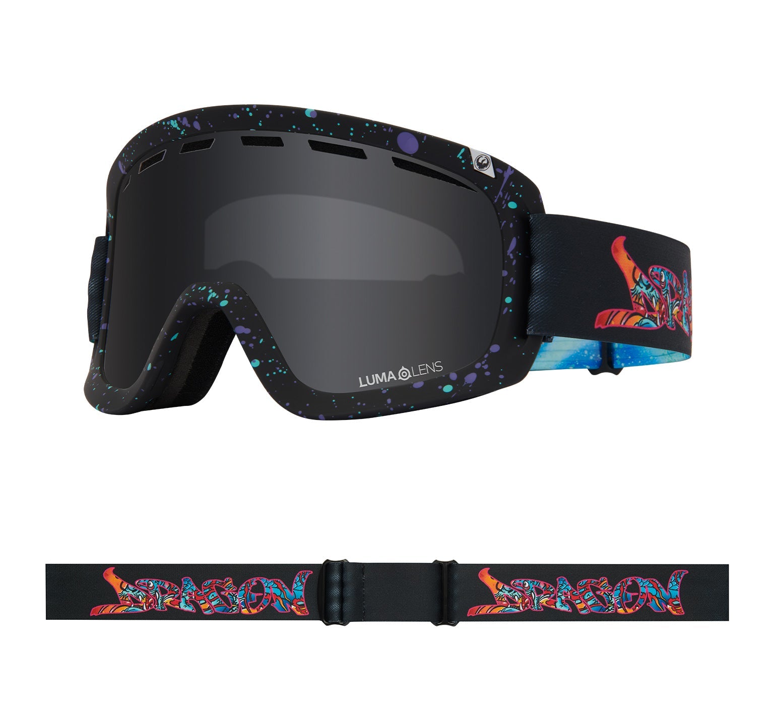D1 OTG - Rattle Can with Lumalens Dark Smoke & Lumalens Flash Blue Lens