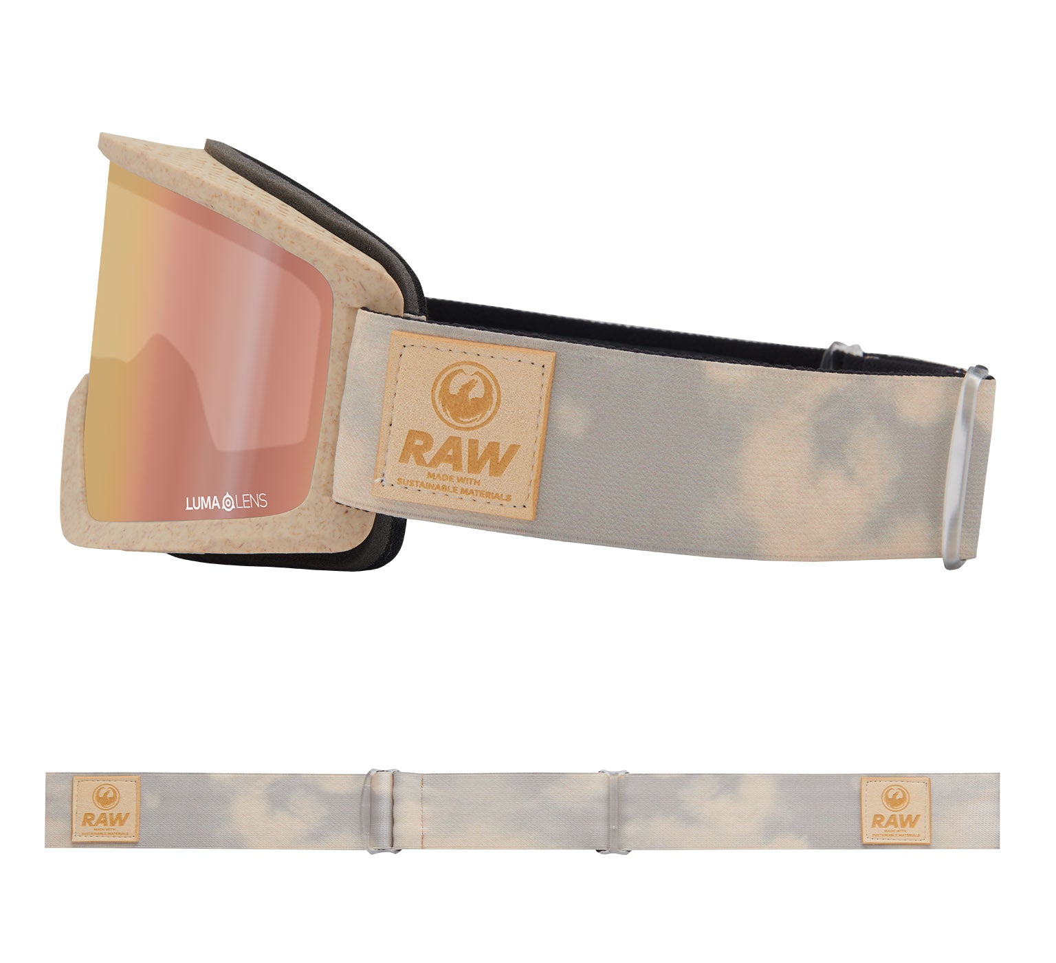 DX3 PLUS OTG - Raw with Lumalens Rose Gold Ionized & Lumalens Light Rose Lens