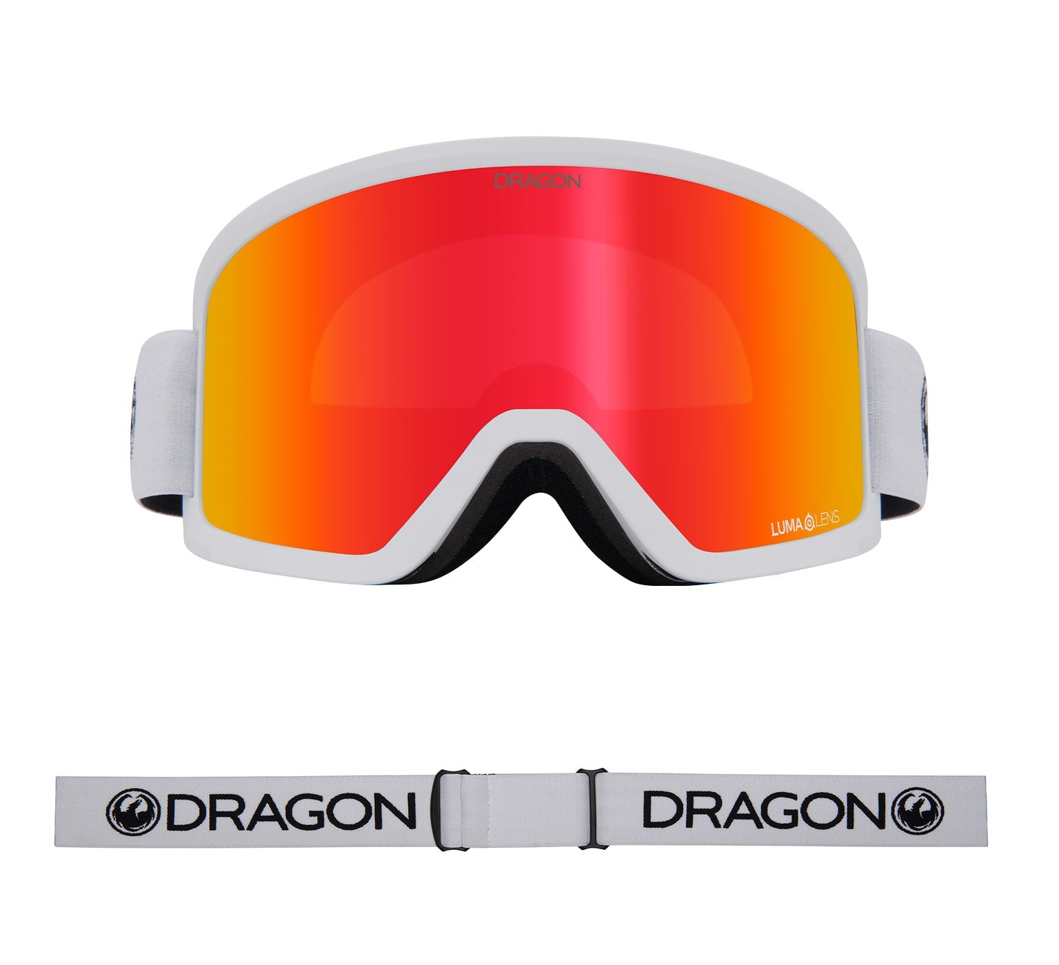 DX3 PLUS OTG - White with Lumalens Red Ionized & Lumalens Light Rose Lens