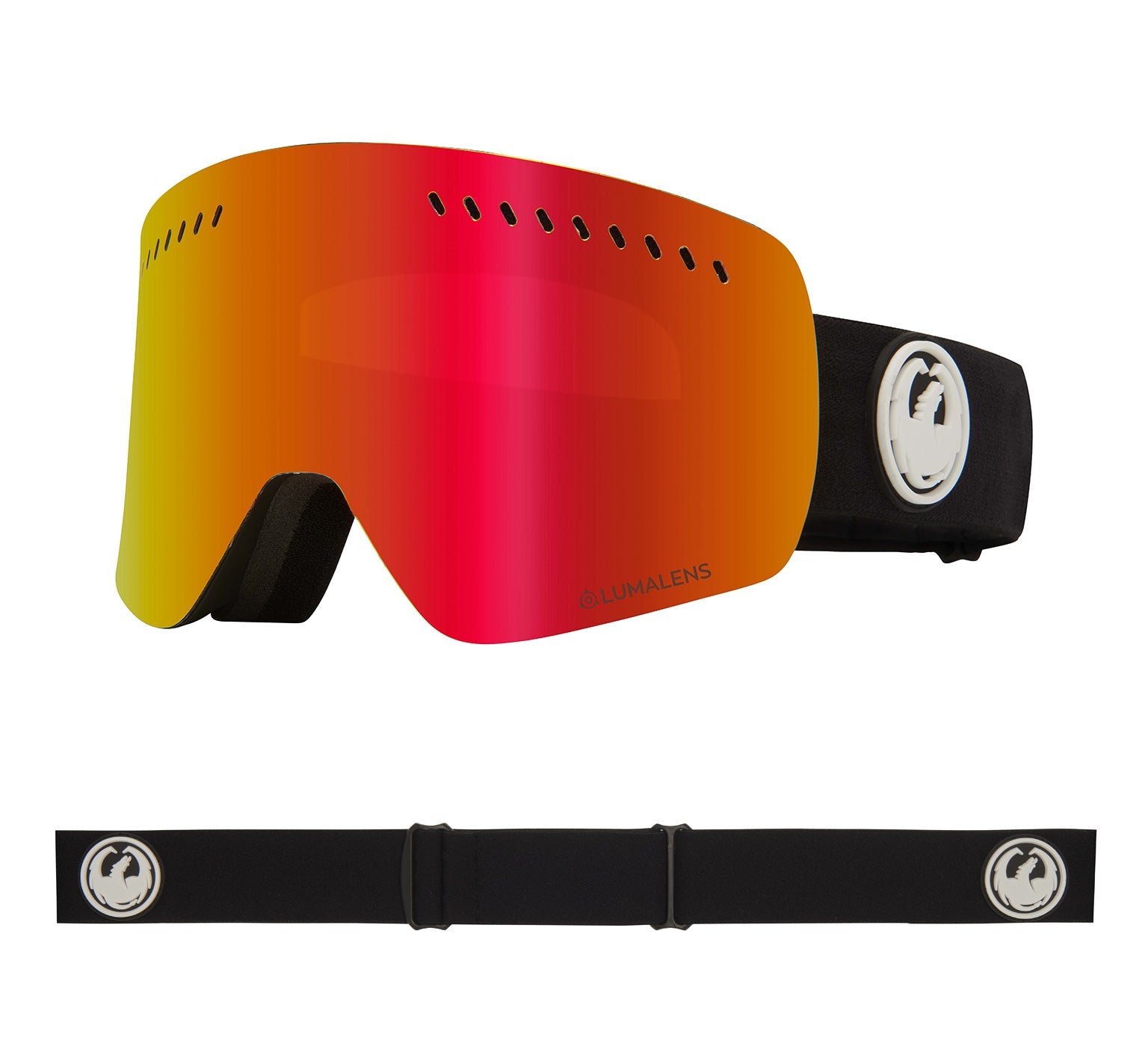 NFXS - Black with Lumalens Red Ionized & Lumalens Rose Lens