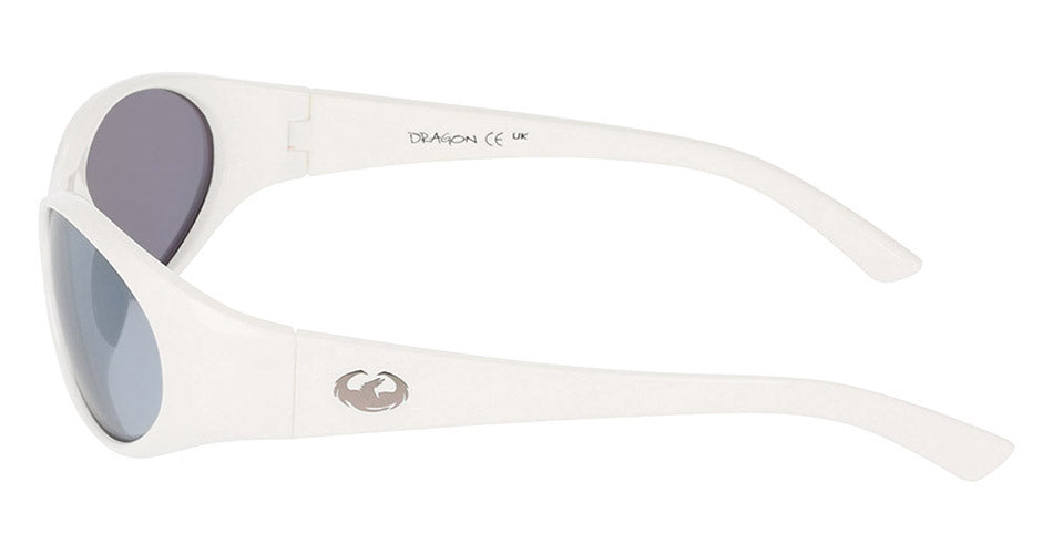 HISS - Shiny White with Silver Ionized Lens