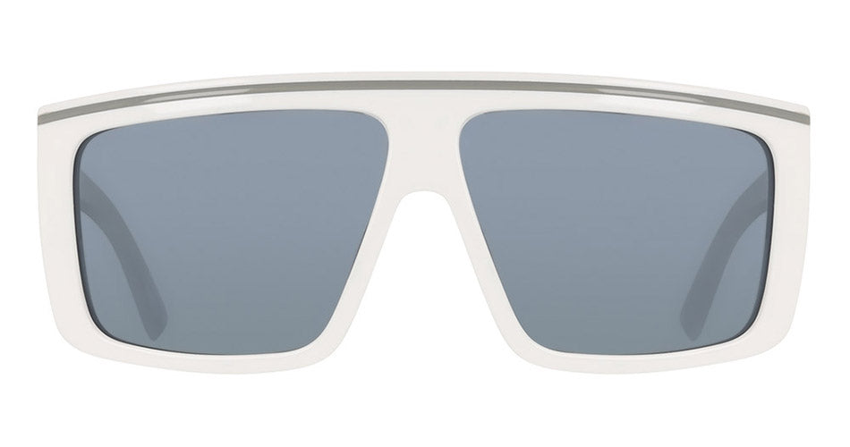 JAX - Shiny White with Light Silver Flash Lens