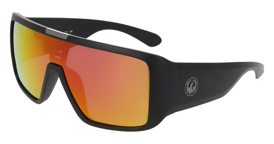 DOMO - Matte Black with Lumalens Red Ionized Lens