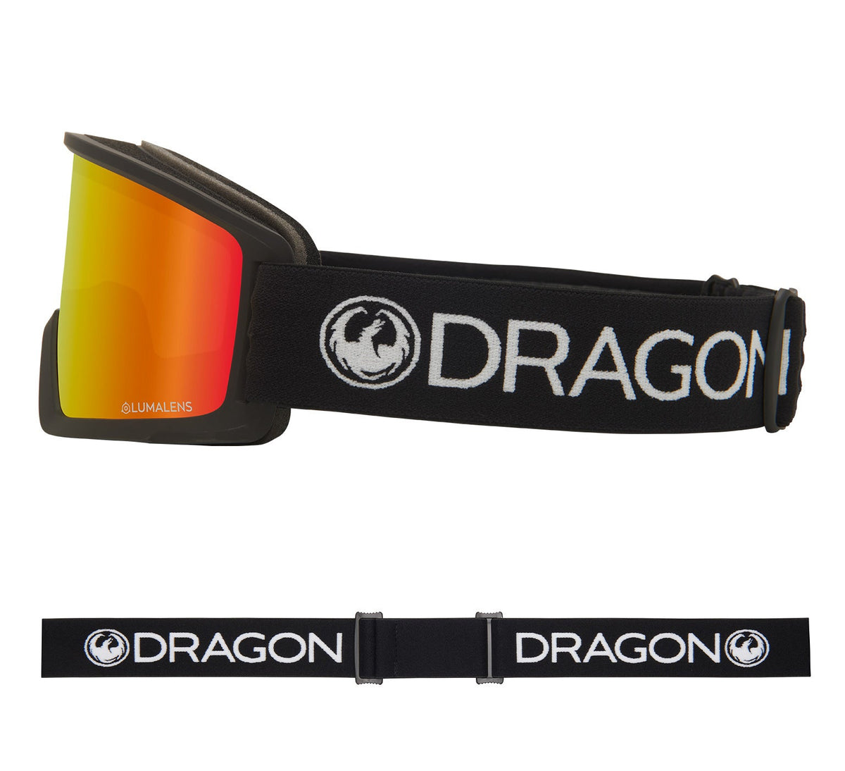 DX3 OTG - Black with Lumalens Red Ionized & Lumalens Amber Lens