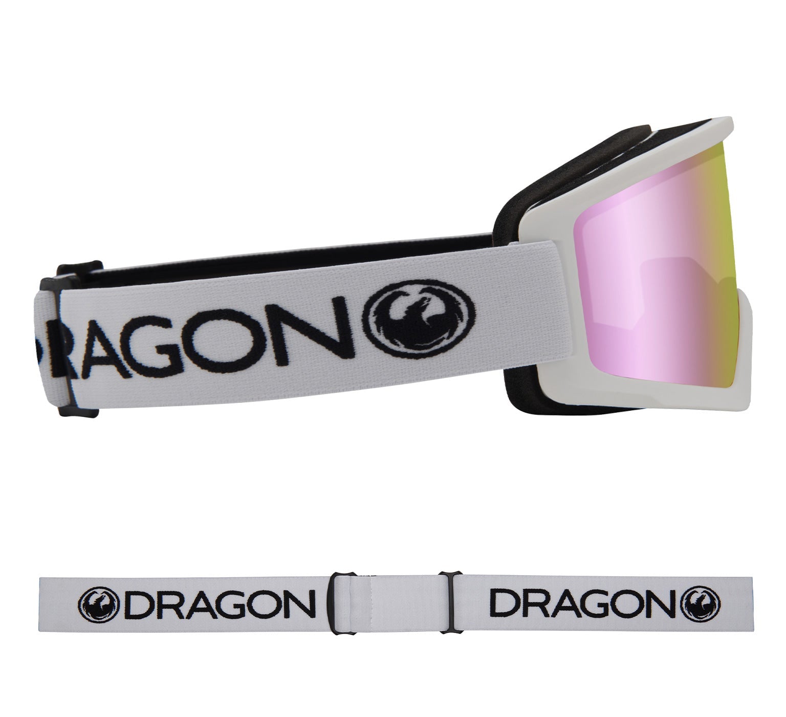 DX3 OTG - White with Lumalens Pink Ionized & Lumalens Dark Smoke Lens