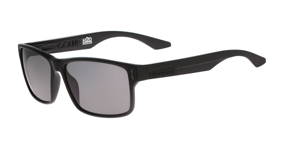 COUNT - Matte Black H2O with Polarized Lumalens Smoke Lens