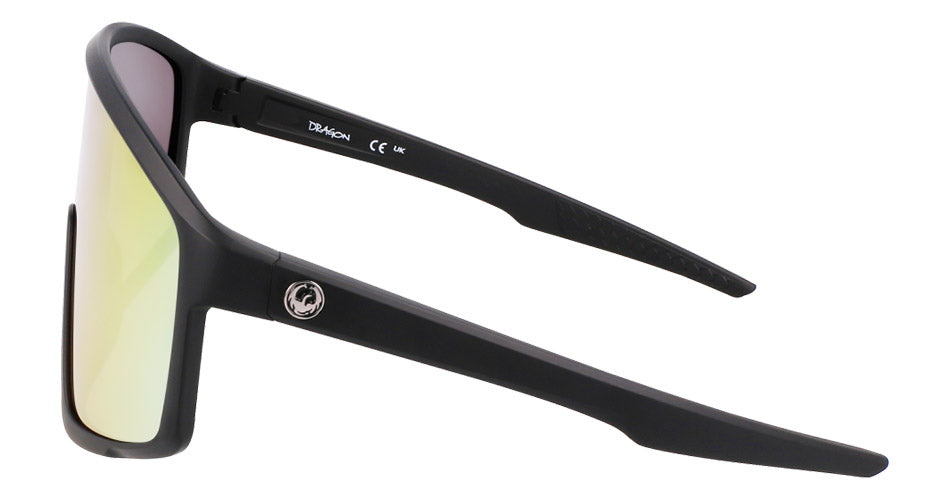 AMPED - Matte Black with Lumalens Red Ionized Lens