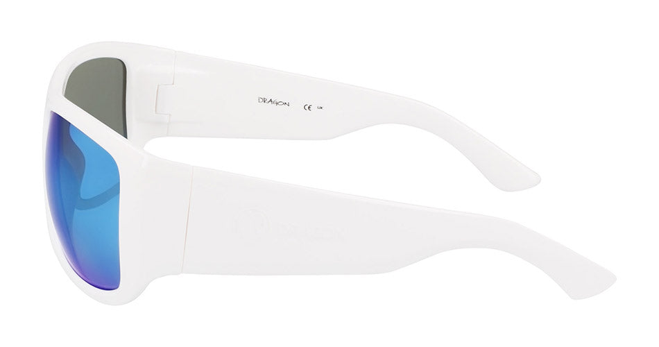 CALYPSO - Shiny White with Polarized Lumalens Blue Ionized Lens