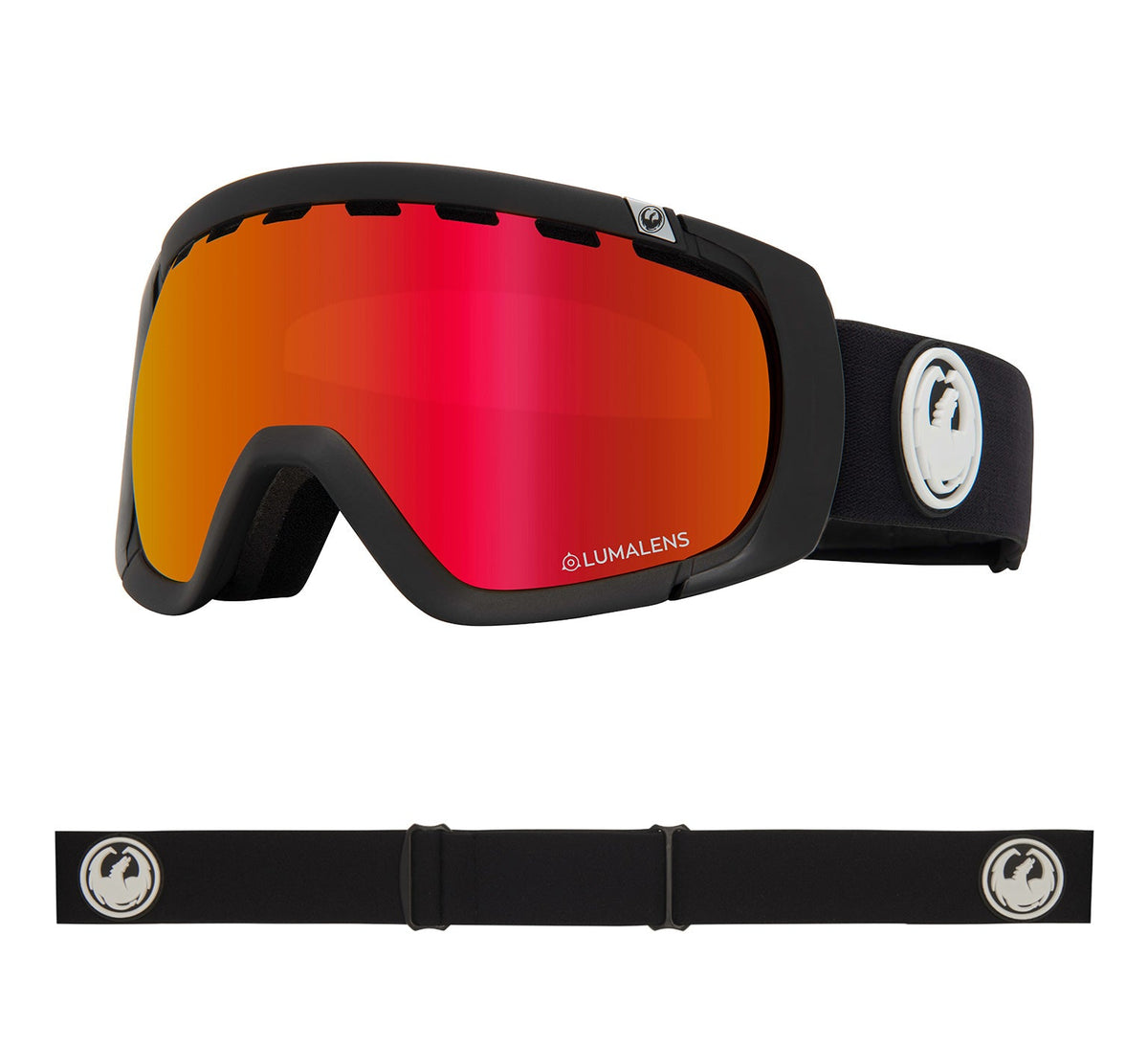ROGUE - Black with Lumalens Red Ionized &amp; Lumalens Rose Lens