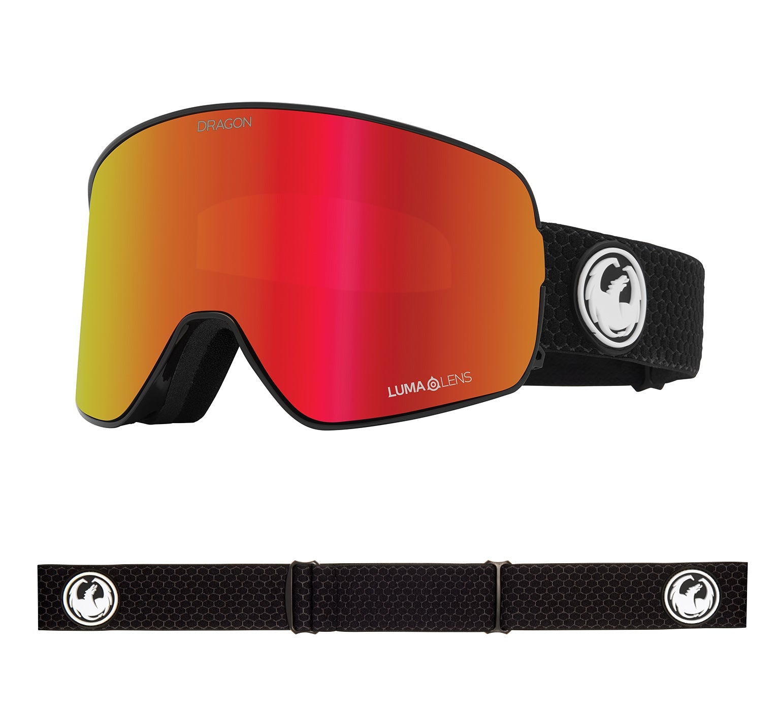 NFX2 - Split with Lumalens Red Ionized & Lumalens Light Rose Lens