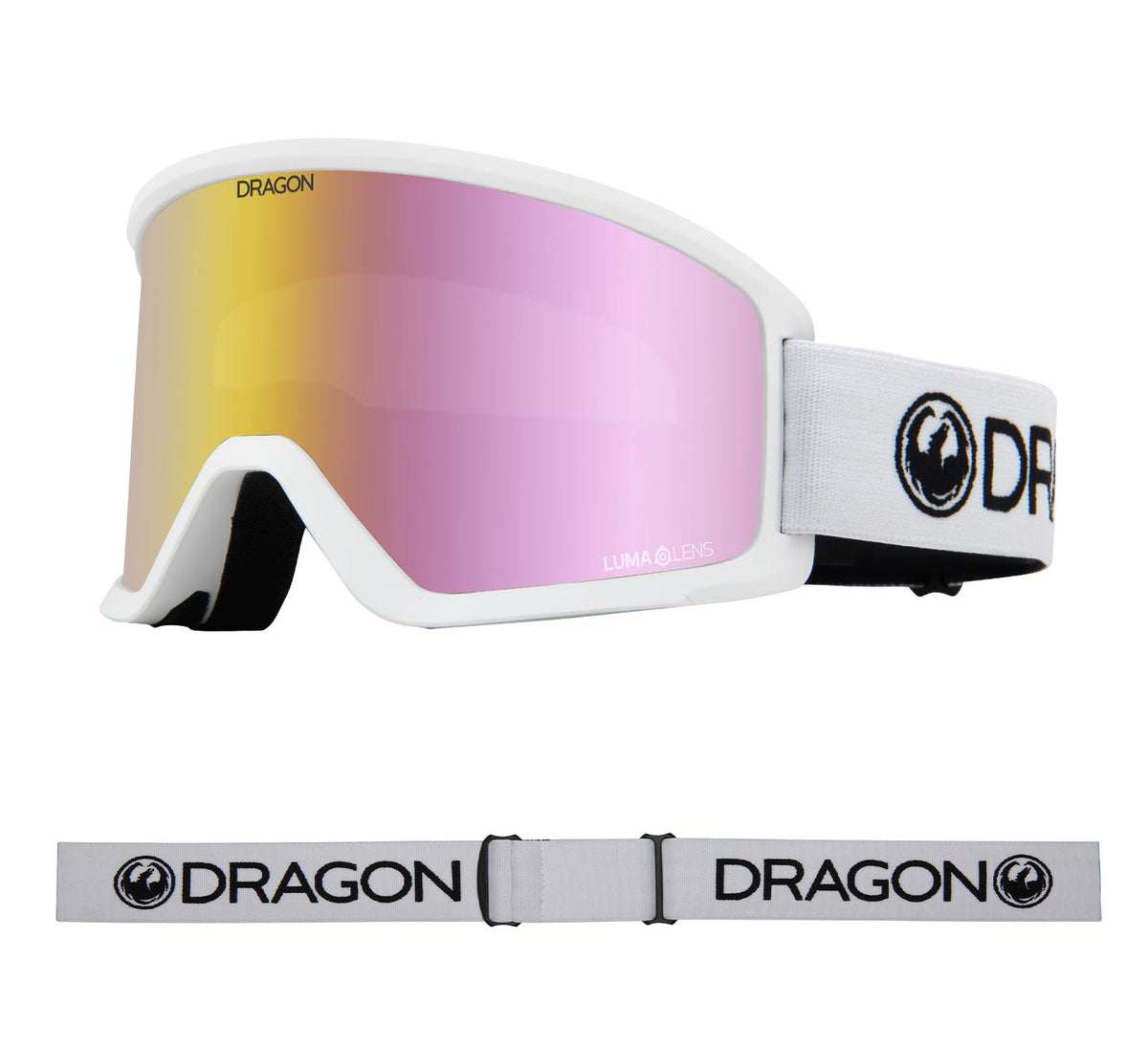 DX3 OTG - White with Lumalens Pink Ionized &amp; Lumalens Amber Lens