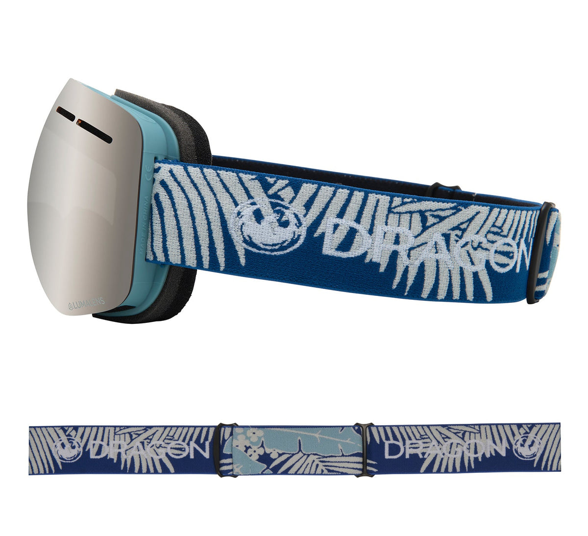X1s - Woven Palms with Lumalens Silver Ionized & Lumalens Flash Blue Lens